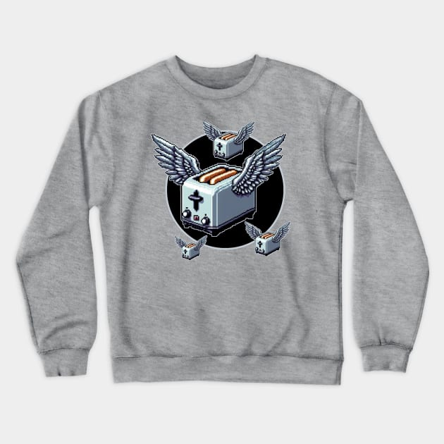 Flying Toasters V2 Crewneck Sweatshirt by PopCultureShirts